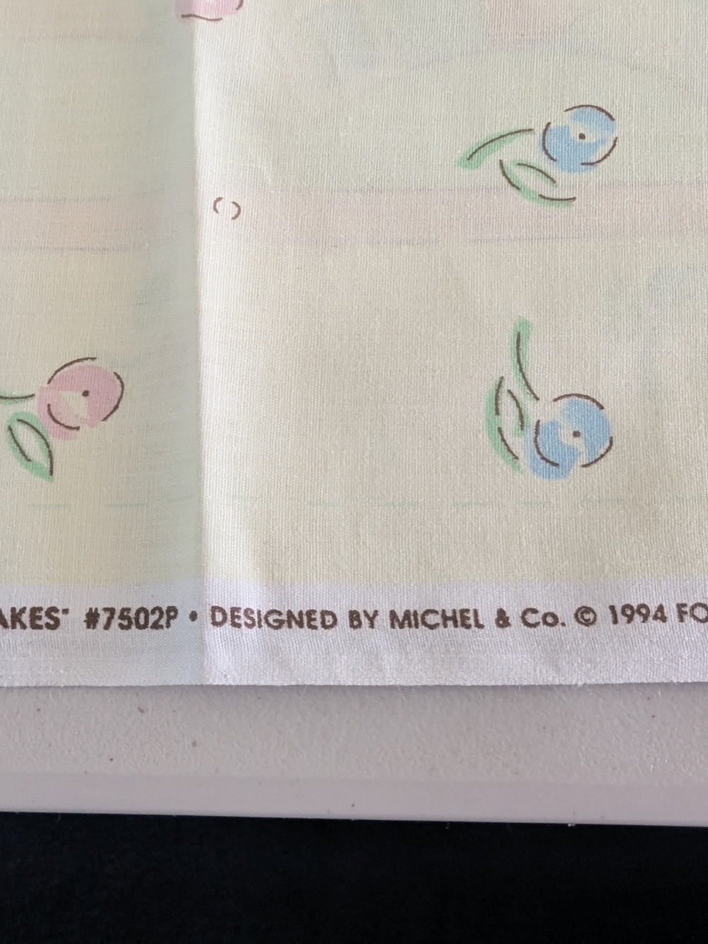 Daisy Kingdom Baby Fabric 2 Panels Vintage Nursery Print Bunnies Blocks Cotton - Picture 7 of 9